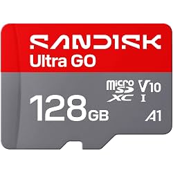 SANDISK 128GB Ultra Go microSD Card UHS-I, Up to 190MB/s, Full HD Video
