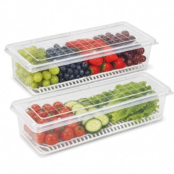 SATVIKAYA Air Tight Plastic Storage Containers Set for Kitchen