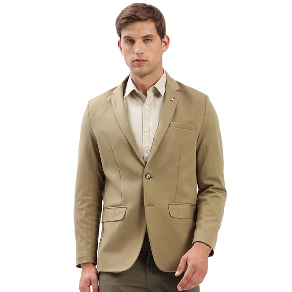 SHOWOFFFF Men Solid Single Breasted Casual Blazer