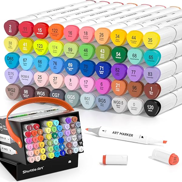 SHUTTLE ART 48 Colors Dual Tip Art Markers