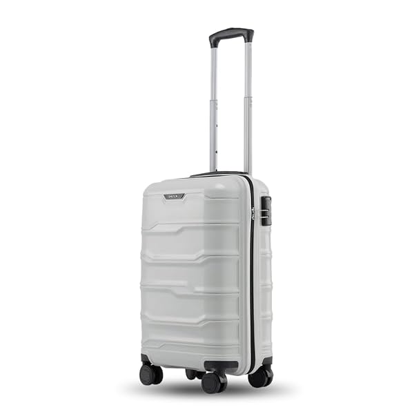 SNITCH Vector Cabin Size Light Grey Polypropylene Hard Travel Suitcase