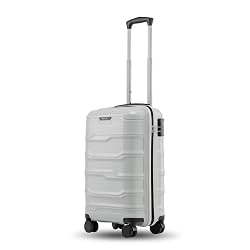 SNITCH Vector Cabin Size Light Grey Polypropylene Hard Travel Suitcase