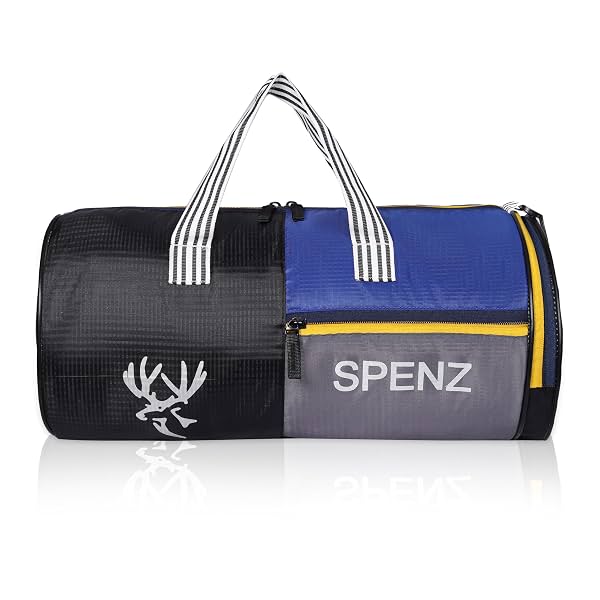SPENZ Bags Polyester 28L Water Resistant Sports Duffel Gym Bag