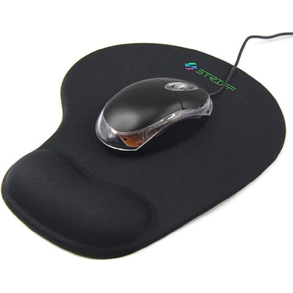 STRIFF Ergonomic Mouse Pad with Gel Wrist Rest| Comfortable Wrist Support