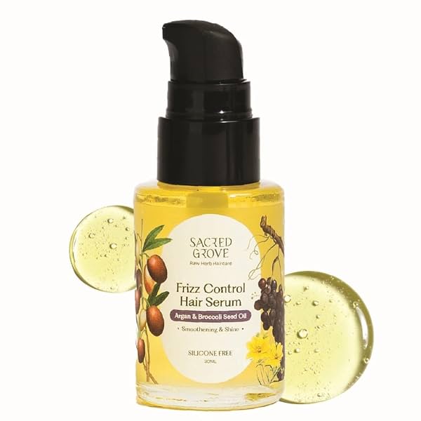 Sacred Grove Frizz Control Hair Serum for Dry Frizzy Hair