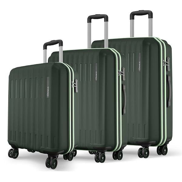 Safari Genius Alley Set of 3 (Cabin + Medium + Large) Trolley Bags Hard Case