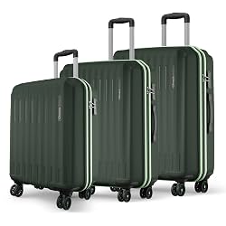 Safari Genius Alley Set of 3 (Cabin + Medium + Large) Trolley Bags Hard Case