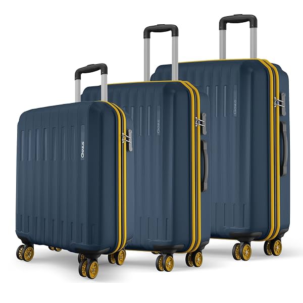 Safari Genius Alley Set of 3 Polypropylene Trolley Bags (Deep Forest)