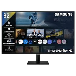 Samsung 32" (80 cm) 4K M7 Vision AI Smart Monitor|UHD 3840 x 2160|Smart TV