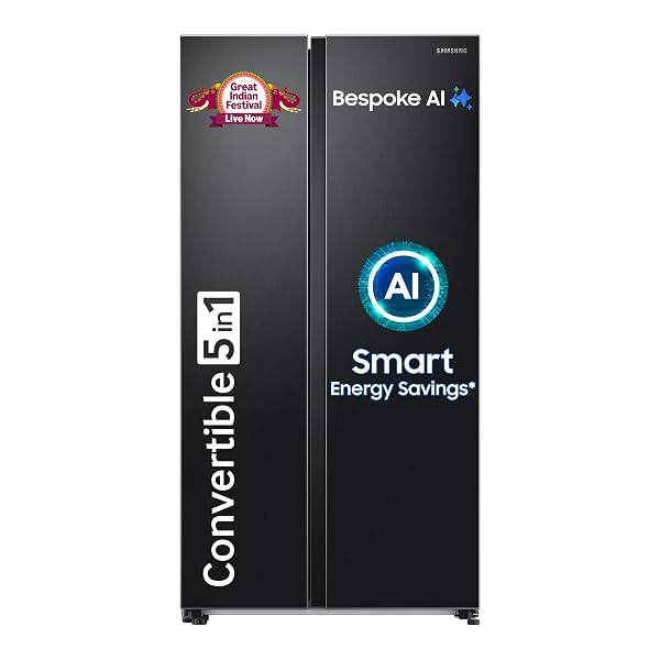 Samsung 653L 3-Star Side-By-Side AI Enabled Smart Refrigerator