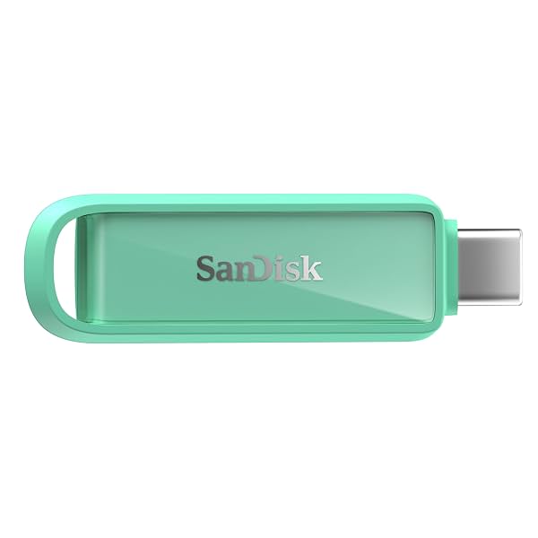SanDisk Phone Drive with USB-C, 256GB, Upto 150 MB/s, Seafoam Green, 2Y Warranty