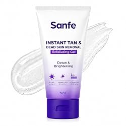 Sanfe Instant Tan & Dead Skin Removal Exfoliating Gel | Visibly Removes Tan