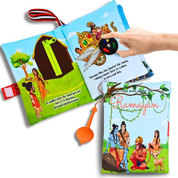 Seraphina My First Ramayan Cloth Book | Interactive Soft Baby Toy with Textures