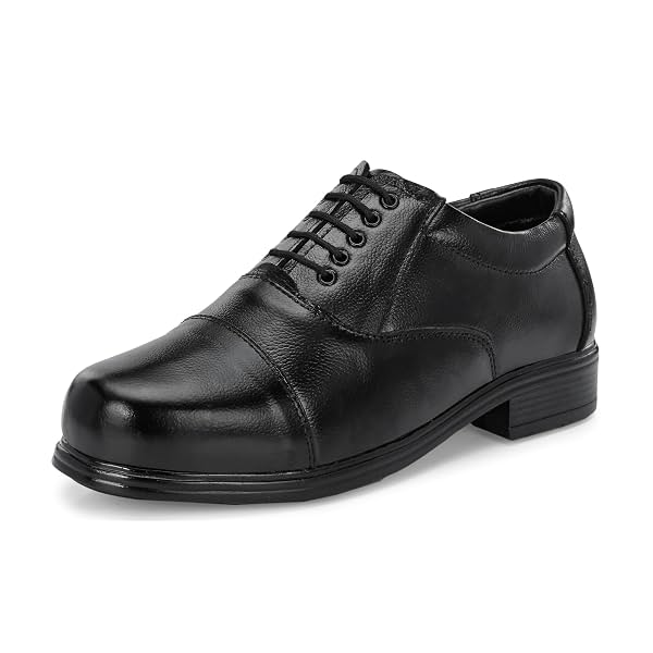 Server Men's Oxford Shoe || Uniform Dress Shoe || Black Formal Shoes || Office Shoes Hand Made || Police Shoes Leather L