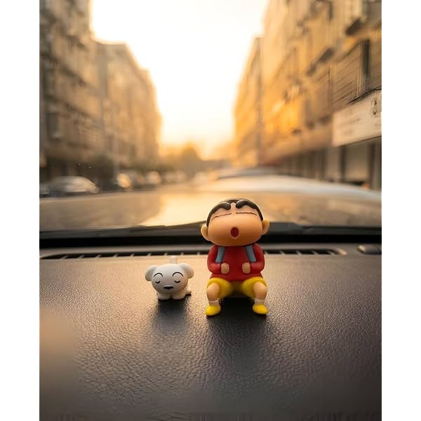 Shinchan with Shiro Car Dashboard Decoration