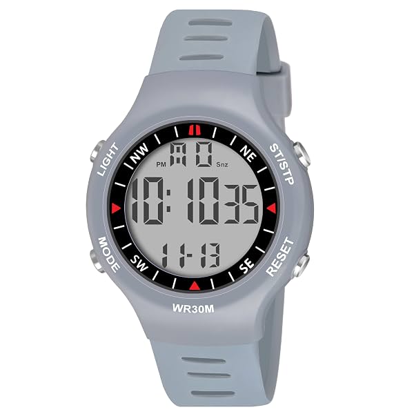 Shocknshop Digital Sports Stylish Multifunctional Electronic LED White Dial