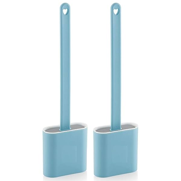 Silicone Toilet Cleaning Brush Pack of 2