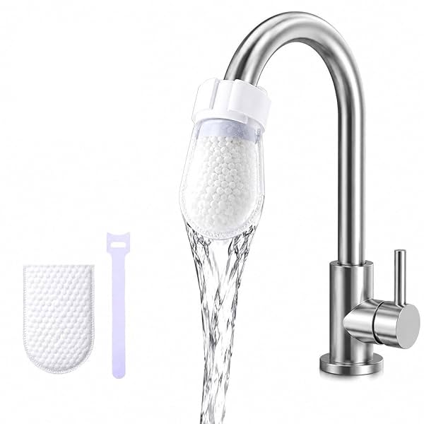 Sink Faucet Water Filter Cotton Pads with Cable Ties (20 Pcs)