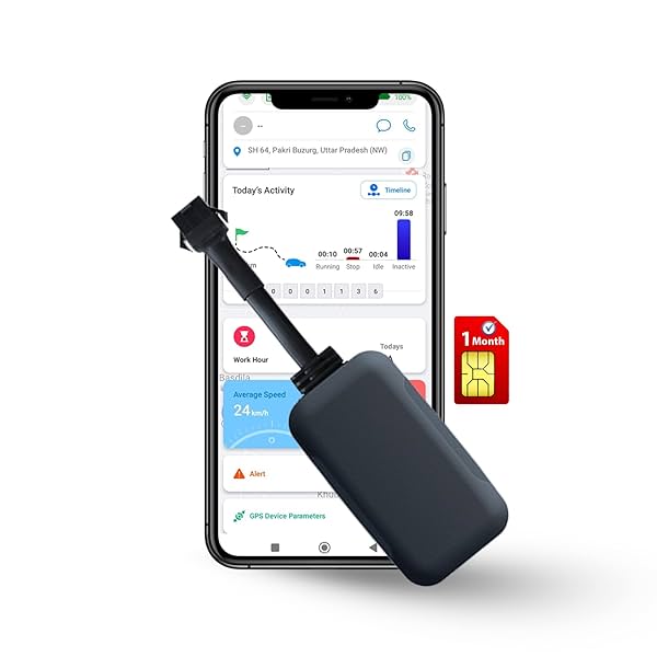 Small Hidden AT01 GPS Tracker for Car, Bike, EV, Scooty, Truck, Bus with Live Location and Multiple Types of Alerts Easy