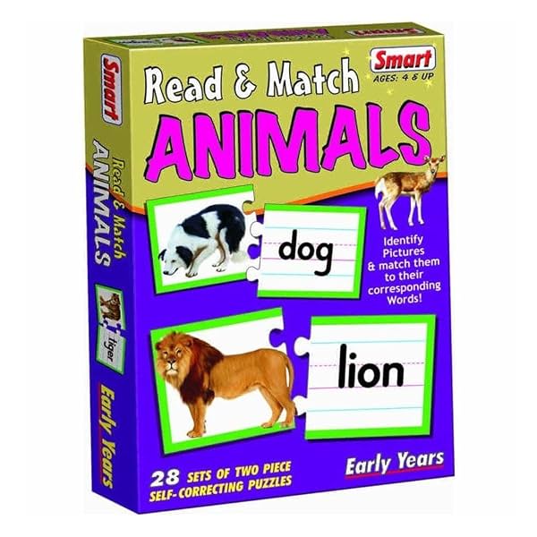 Smart - 1082 Read and Match Animals