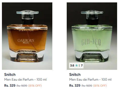 Snitch Perfume at minimum 81% Discount