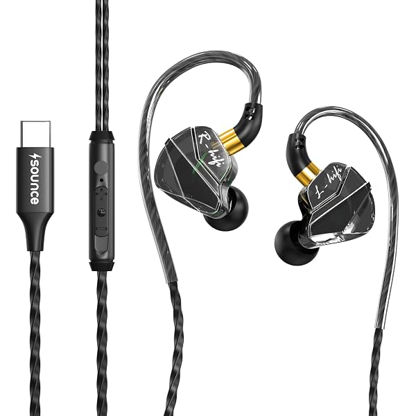 Sounce BassEngine Type-C In Ear Wired Earphones 14.2mm Dynamic Driver HD Mic