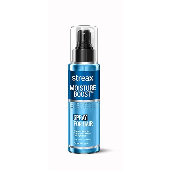 Streax Moisture Boost Spray Hair Serum for Dry Frizzy Hair - 50 ml | Hair Styling Serum for Women & Men | Hydrating, Fri