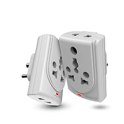 Sturlite Konvert Multiplug 6-16 Amp 2-Pin & 3-Pin Socket Universal AC Travel Adapter