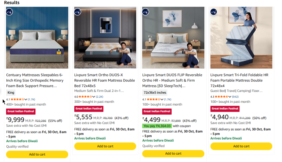 Subtotal at minimum 43% Discount