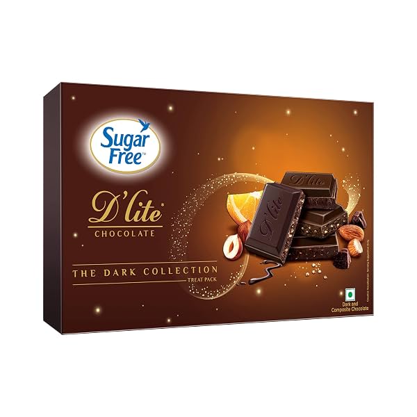 Sugar Free D'Lite Dark Collection Assorted Chocolate Gift Pack 120g