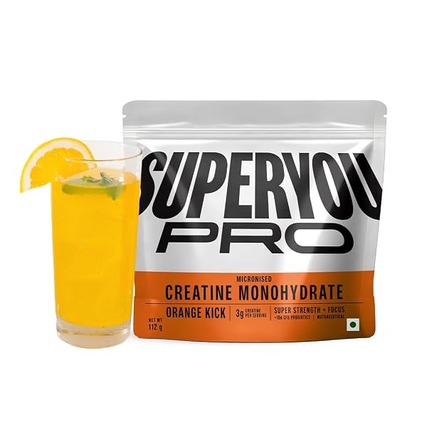 SuperYou Pro Micronized Creatine Monohydrate Powder, 112g