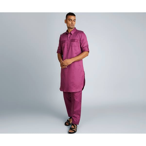 Symbol Men's Cotton Kurta Pyjama Set