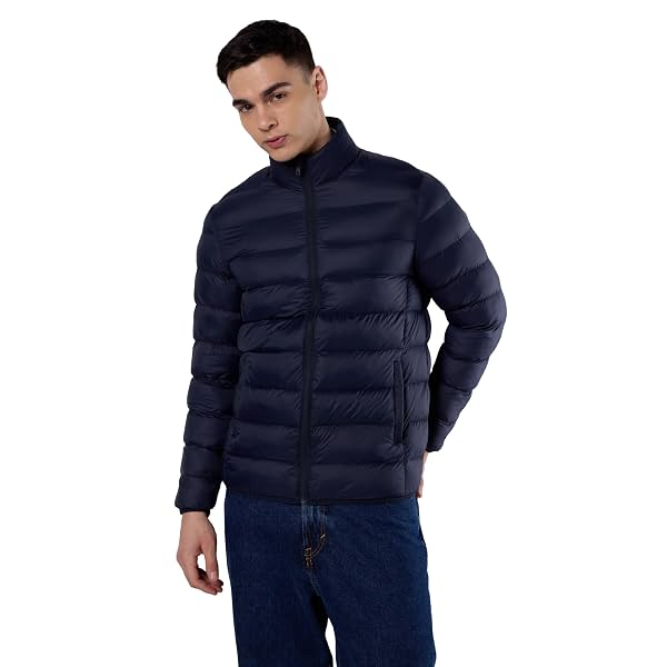 Symbol Premium Mens Standard Length Lightweight Packable Quilted Bomber Jacket