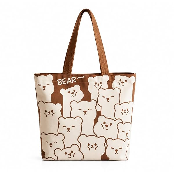 THE SACK CO Large Canvas Tote Bag Zipper Handbags