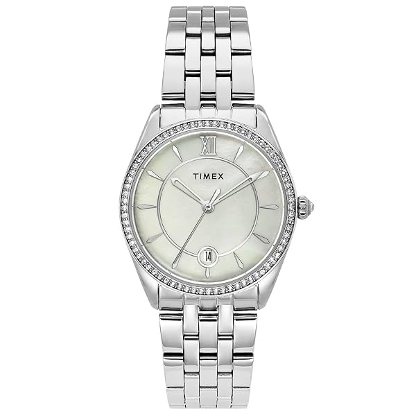 TIMEX Analog Watch for Woman with Round Dial & Water Resistant Women's Wrist