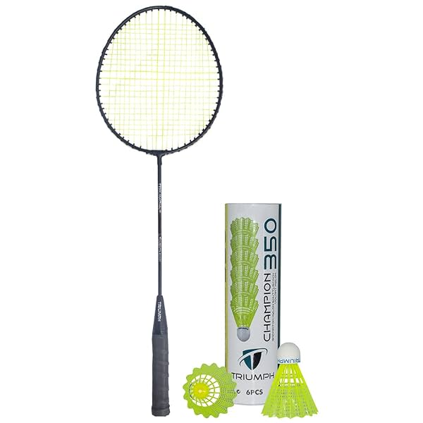 TRIUMPH Badminton Racket, Badminton Shuttle Cock, Badminton