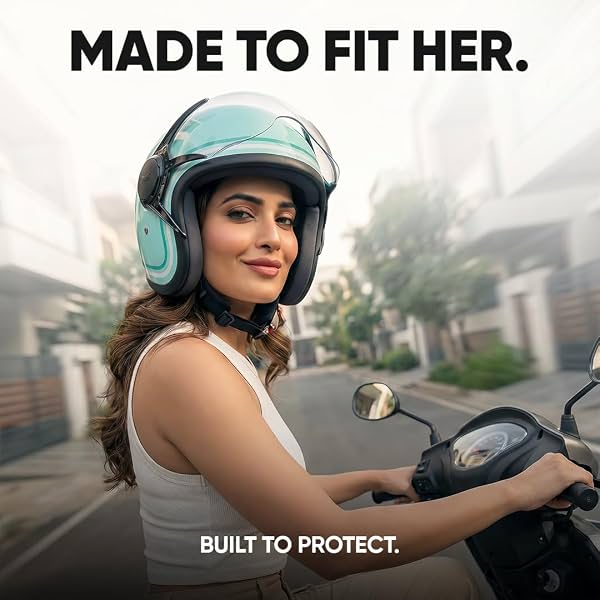 TVS MissFit Women's Open Face Helmet