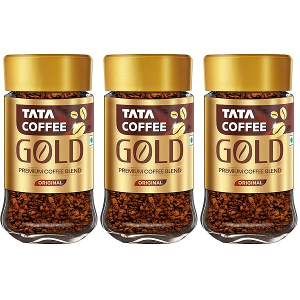 Tata Coffee Gold Instant Coffee Jar 50g (Pack of 3)