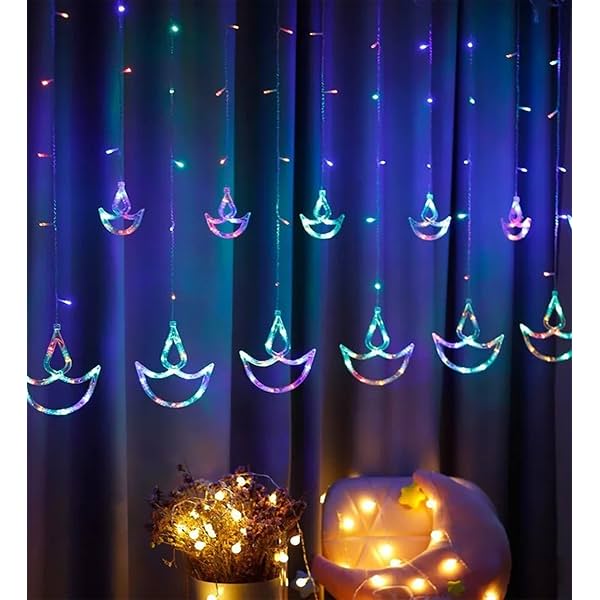 The Purple Tree Artificial Vine Leaf Curtain LED String Light, 200 LEDs, 8 Modes