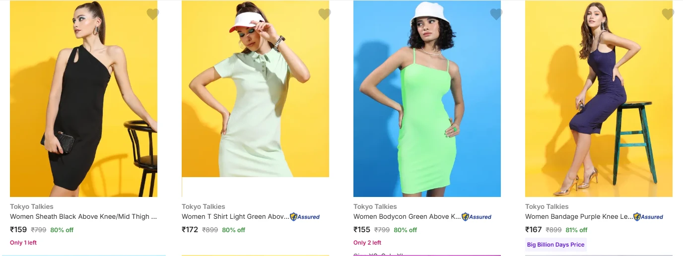 Tokyo Talkies Women's Dresses starting at ₹155