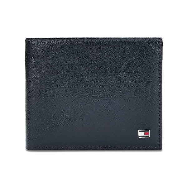 Tommy Hilfiger Men's Global Coin Wallet Elkhom - Navy | 1 Coin Pocket
