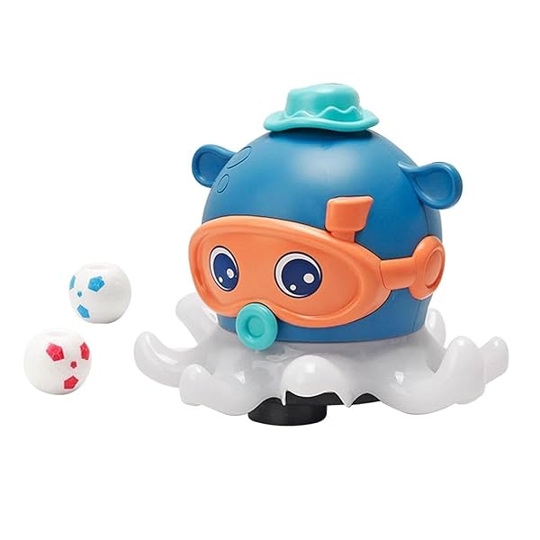 ToyBharat Baby Musical Octopus Ball Blowing Toy for Kids | Interactive Dancing Octopus with Music and LED Light-Up Mecha