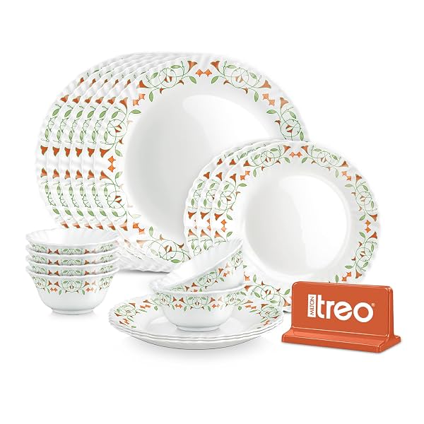 Treo by Milton Opalware Aurelia Meena Dinner Set of 18