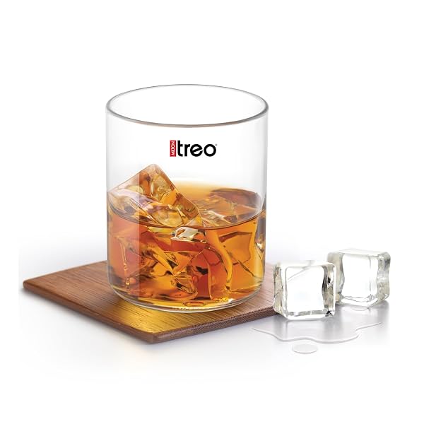 Treo by Milton Vector Crystal Clear Whiskey Glasses Set of 6