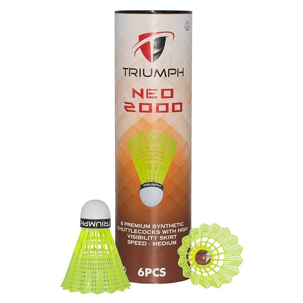 Triumph Nylon Badminton Shuttlecocks Pack of 6