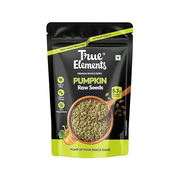 True Elements Pumpkin Seeds 150g - Premium AAA Grade Raw Seeds for Eating | Immunity Booster Seeds | Diet Snacks | High 