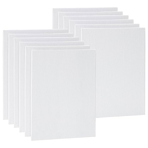 Twinster Canvas Boards for Painting - Suitable for Acrylic, Gouache, Watercolour