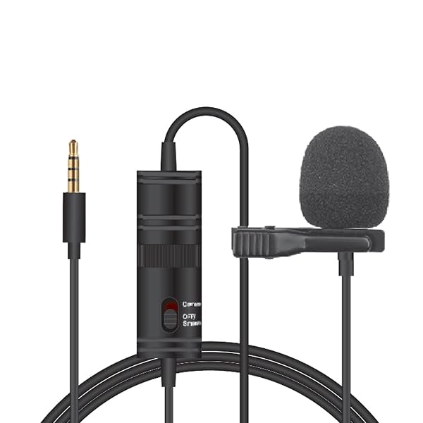 Tygot T-M1 Auxiliary Omnidirectional Lavalier Clip On Collar Microphone for Mobile Phone