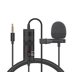 Tygot T-M1 Auxiliary Omnidirectional Lavalier Clip On Collar Microphone for Mobile Phone