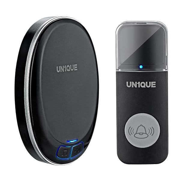 UN1QUE Wireless Door Bell for Home - Small Calling Bell for Office, 1000ft Long Range with 36 Chimes, 100dB Louder Volum